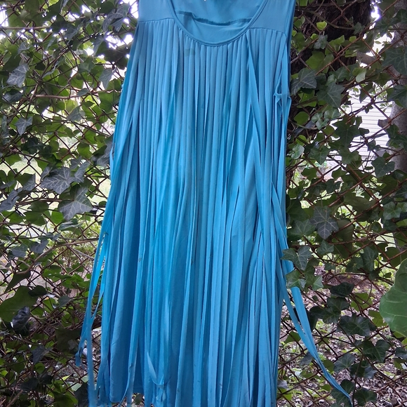 Midnight Velvet Turquoise Dress - Picture 2 of 6